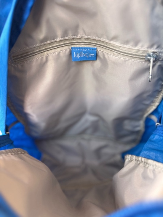 Kipling Seoul Backpack Blue Nylon Bag main image 4